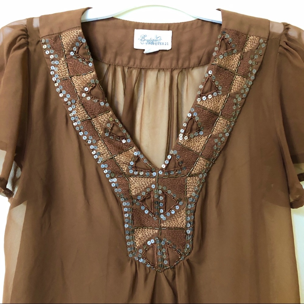 Forever 21 Boho Chic Top - Picture 3 of 4